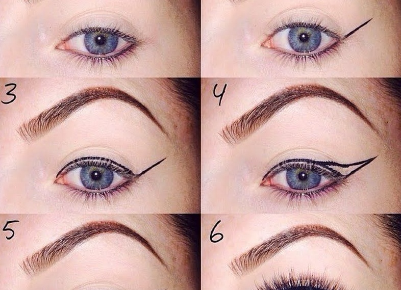 Учимся правильно рисовать стрелки на глазах