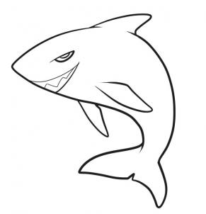 Как рисовать акулу