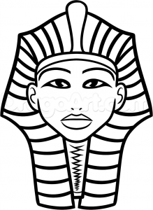 Как нарисовать маску фараона Тутанхамона